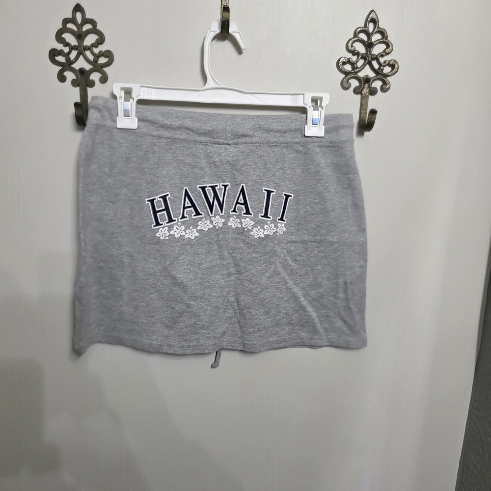 Vintage Hawaii Gray Mini Skirt Size L